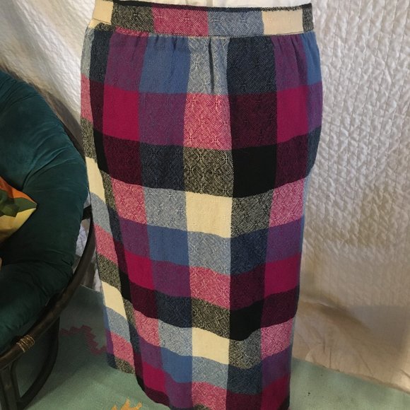 Vintage Wrap Plaid Skirt by Schrader Sport - Picture 2 of 6